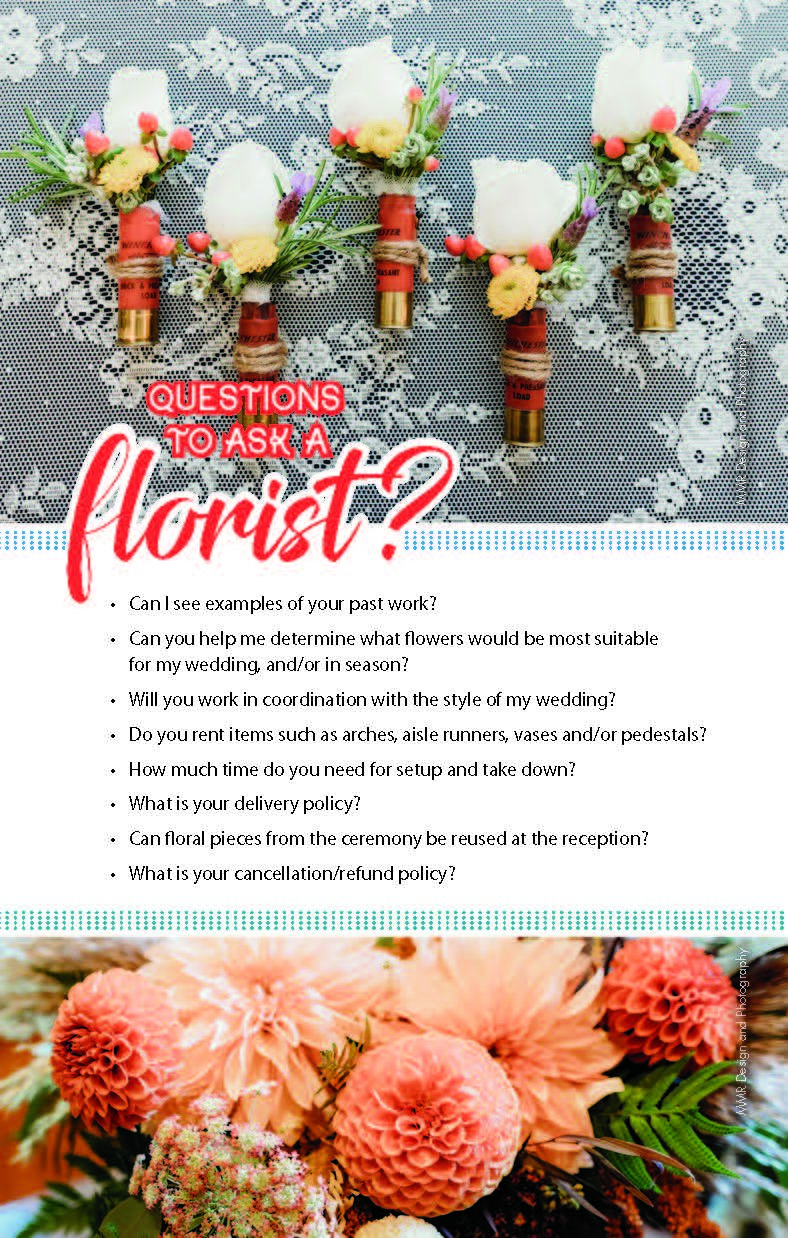 Worksheet Questions for your florist
